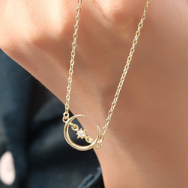 FS0343 925 Sterling Silver Crescent Moon Bracelet