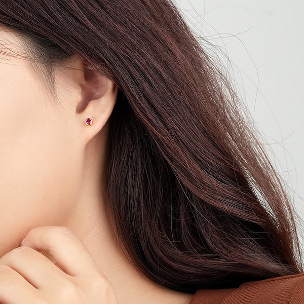 FE2618 925 Sterling Silver Anchor U-shaped Dangle Stud Earring