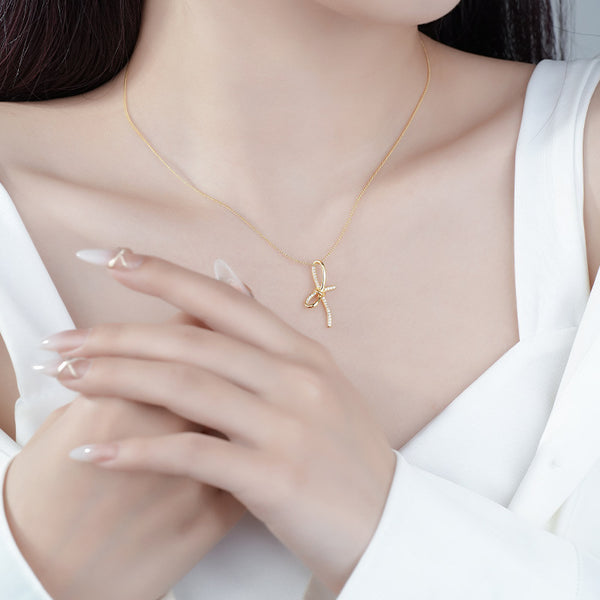 FX1245 925 Sterling Silver Rosette Pendant Necklace