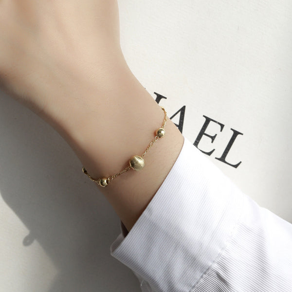 FS0376 925 Sterling Silver Classic Bead Bracelet