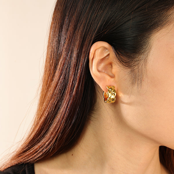 VFE0011 Wide Coco Crush Women Hoop Earrings