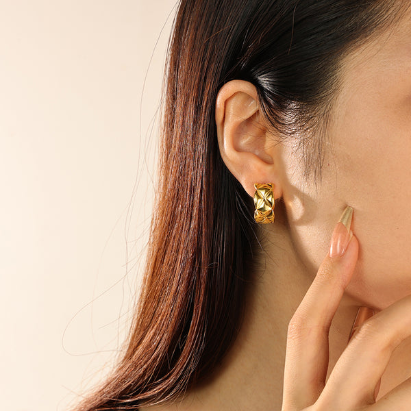 VFE0011 Wide Coco Crush Women Hoop Earrings