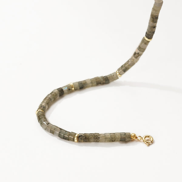 PB0156 925 Sterling Silver Natural Stone Charm Beads Bracelets