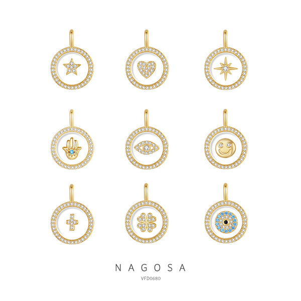 White Crystal Diy Charms