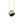 FX1045 925 Sterling Silver Black Onyx Cubic Zirconia Pendant Necklace