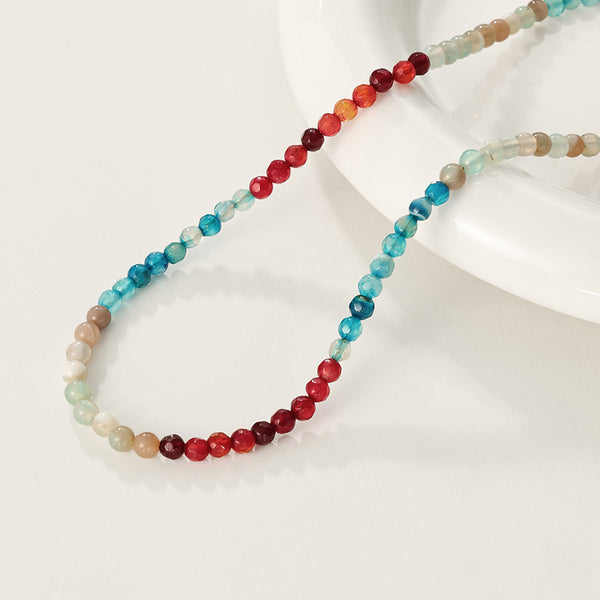 PN0099 Colorful Agate Necklace