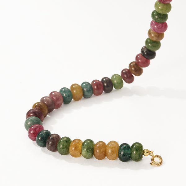 PB0133 925 Sterling Silver Jade Round Beaded Women Bracelets