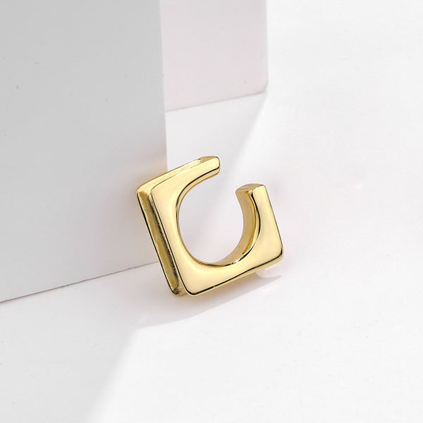 FE2546 925 Sterling Silver Dainty C Shape Ear Cuff