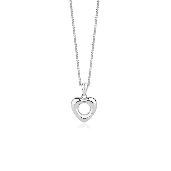 FX0962 925 Sterling Silver Dainty Heart Pendant Necklaces