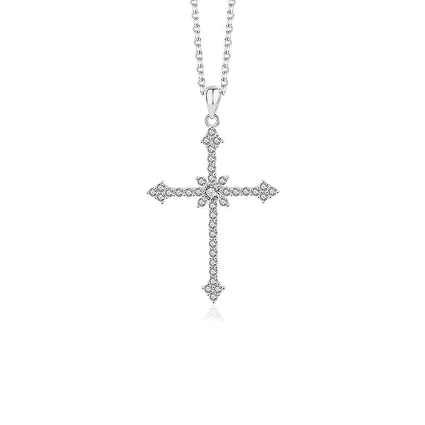 FX1064 925 Sterling Silver Sparkle Zircon Pendant Necklace