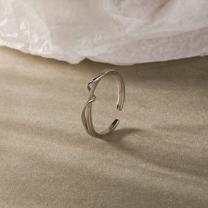 FJ0854 925 Sterling Silver Enlace Ring
