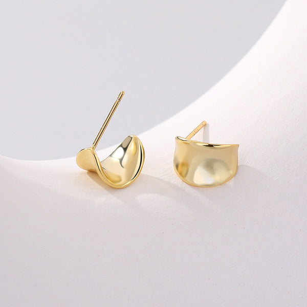 FE2574 925 Sterling Silver Dainty Bump Stud Earring