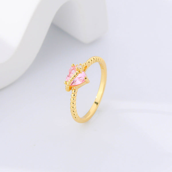 FJ0937 925 Sterling Silver Love Zirconia Ring