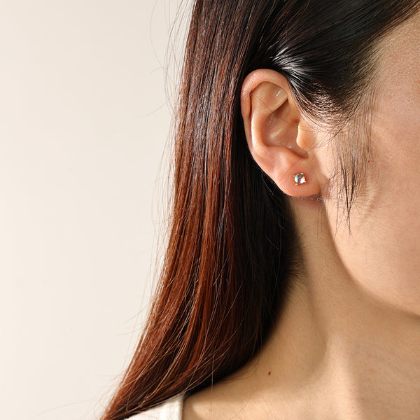 FE2043 Turquoise Claw Set Stud Earrings