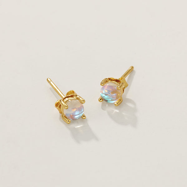 FE2043 Turquoise Claw Set Stud Earrings
