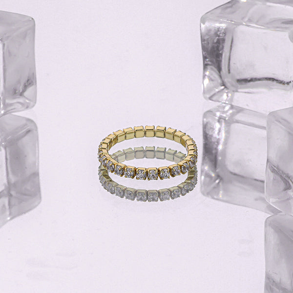 FJ0917 925 Sterling Silver Tennis Ring