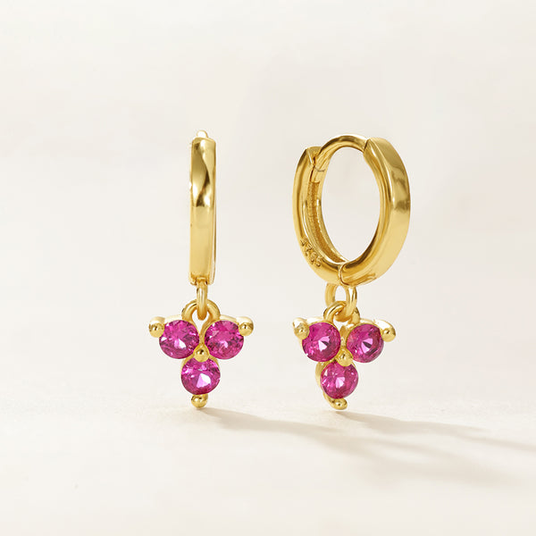 VFE0284 Birthstone Trio Hoop Earrings