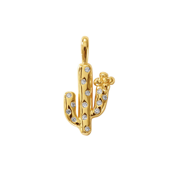 VFD0252 Cactus Necklace Charm Pendant