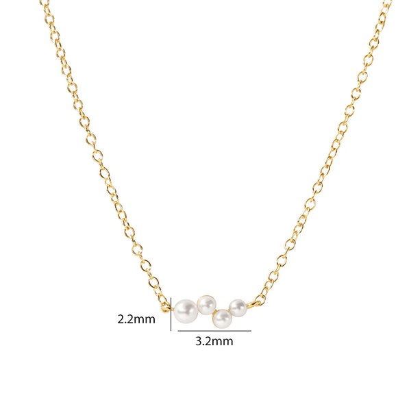 VFX0134 Quartet Shell Pearl Women Necklace