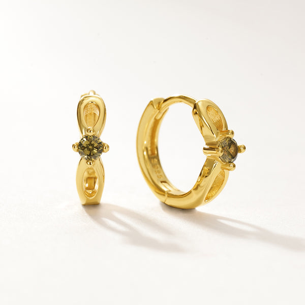 VFE0287 Birthstone Hoop Earrings