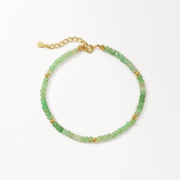 PB0109 925 Sterling Silver CZ Charm Beaded Women Bracelets