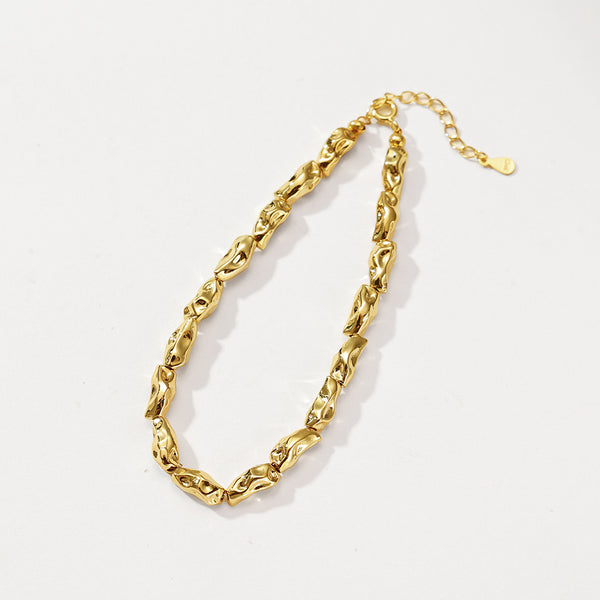PB0098 Irregular Gold Beaed Bracelet