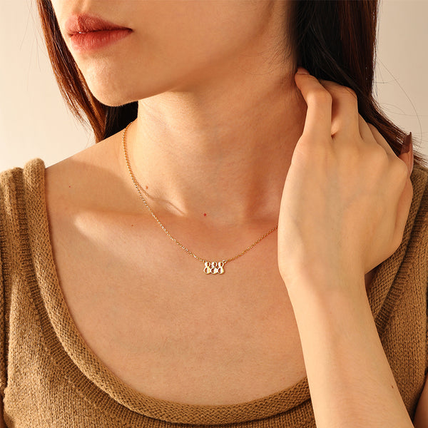 VFX0028 Capital Letter Pendant Necklace