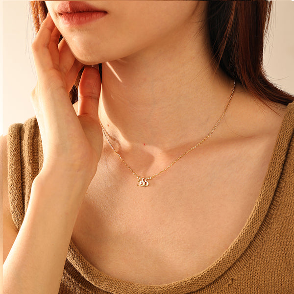 VFX0028 Capital Letter Pendant Necklace