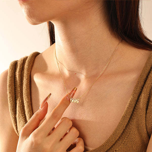 VFX0028 Capital Letter Pendant Necklace