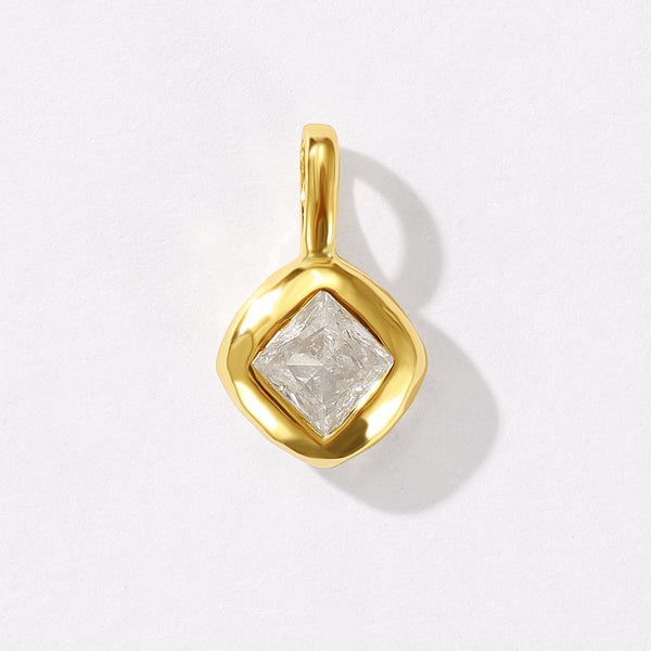 VFD0691 Geometric Bezel Set CZ Pendant