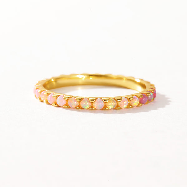 VFJ0237 Pink Gradient Opal Ring