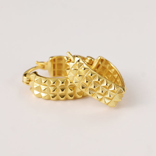 FE2218 925 Sterling Silver Women Heart Hoop Earrings