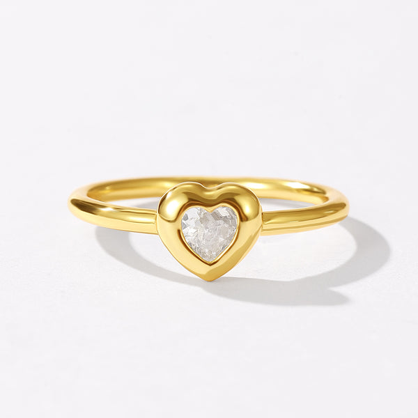 VFJ0693 Heart Shape CZ Rings