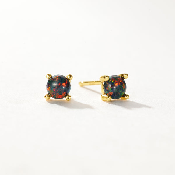VFE0278 Minimalist Opal Stud Earrings