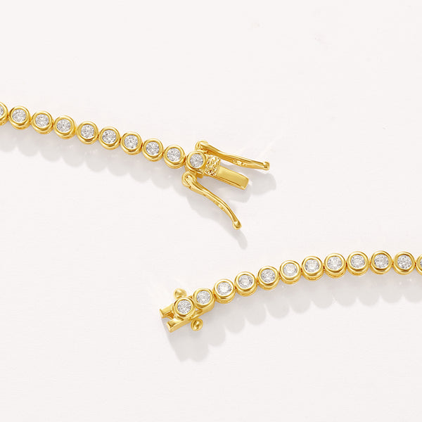 BVFS0713 Brass Waterdrop CZ Tennis Bracelet