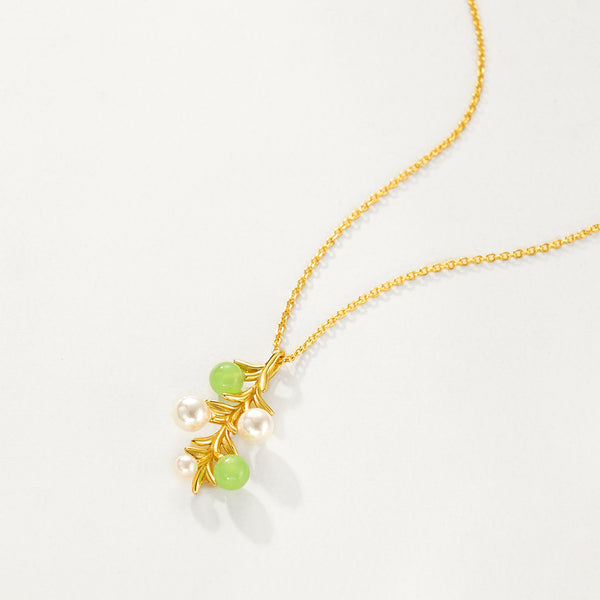 FX1178 925 Sterling Silver Clavicle Pearl Necklace