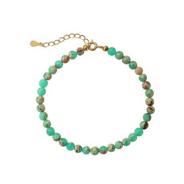 PB0119 Green Charm Beaded Bracelets