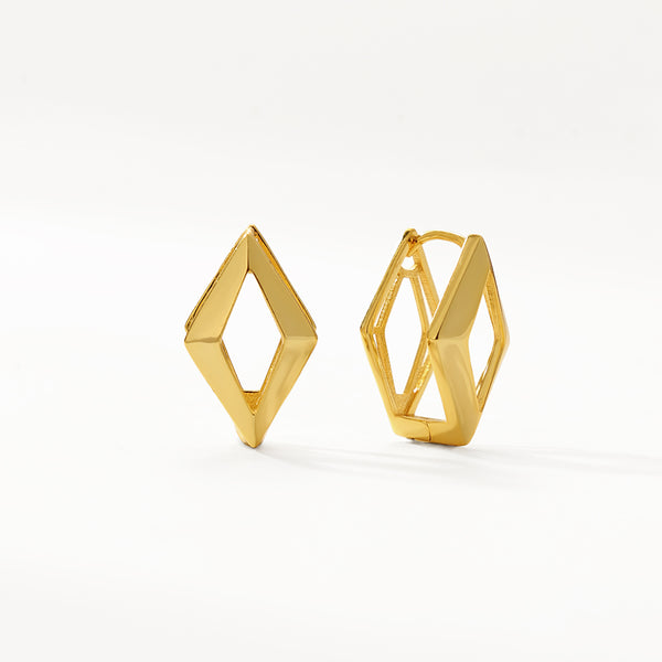 FE3112 Geometric Hoop Earrigs