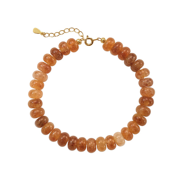 PB0145 925 Sterling Silver Charm Beaded Bracelet