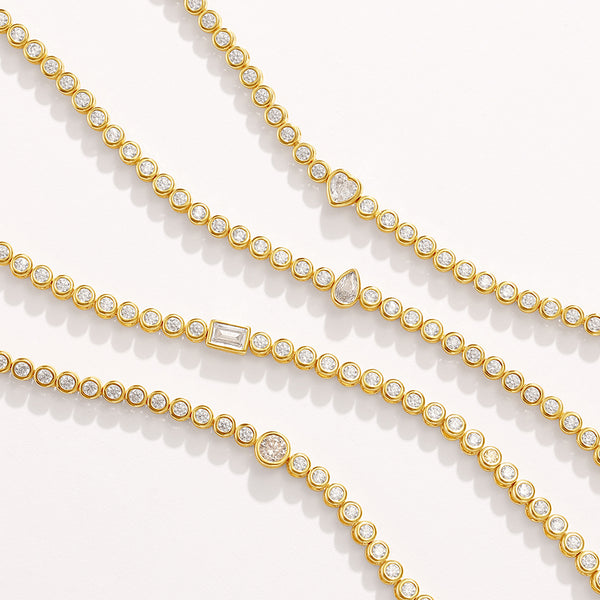 VFS0715 Baguette CZ Tennis Bracelet