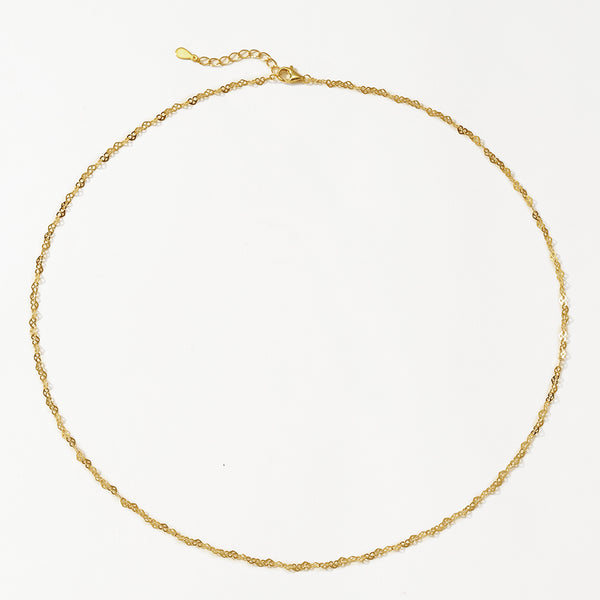 FX1291 925 Sterling Silver Heart Chain Necklaces For Women