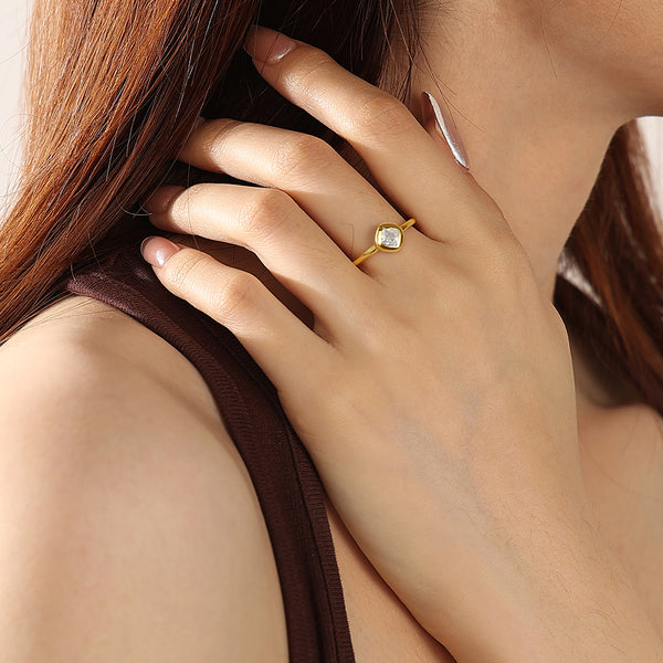 VFJ0690 Rhombic CZ Rings