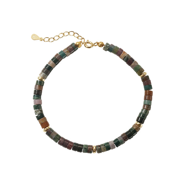 PB0154 Indian Agate Charm Beads Bracelets