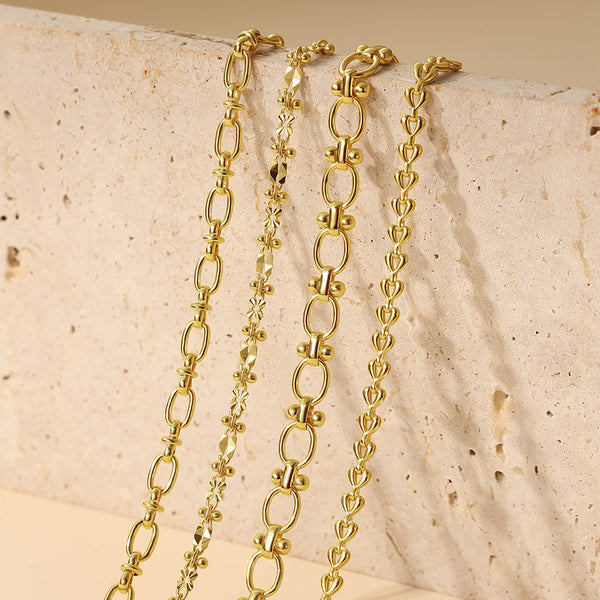 BFX1770 Stacked Chain Necklace