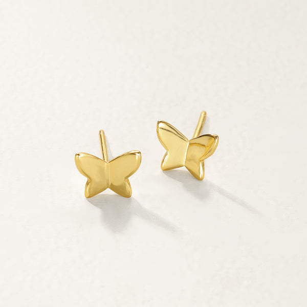 FE2765 925 Sterling Silver Mini Butterfly Stud Earring