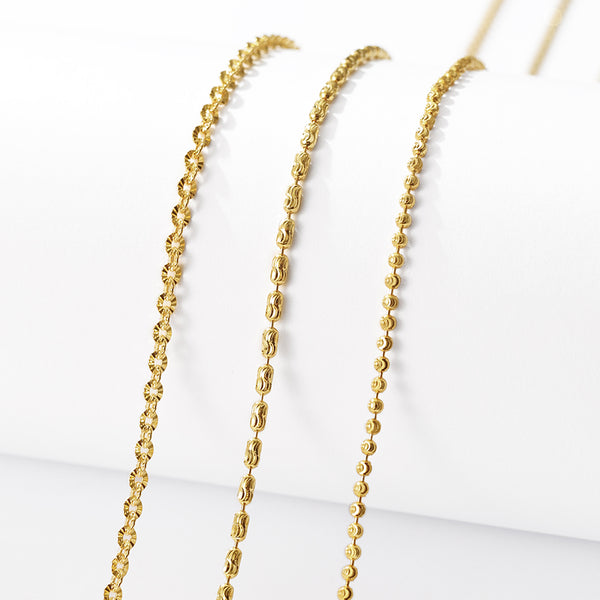 FX1283 925 Sterling Silver Flower Chain Necklace