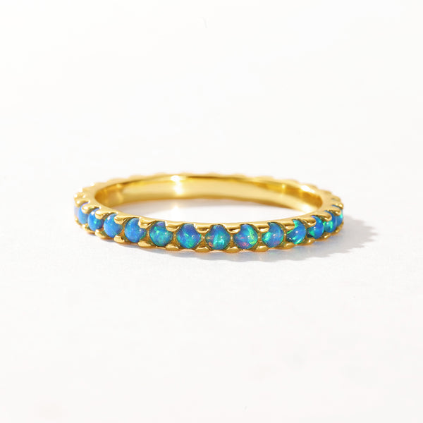 VFJ0233 Blue Gradient Opal Ring