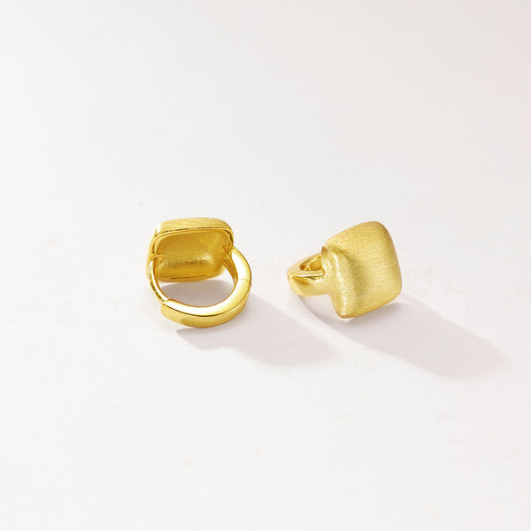 FE2934 925 Sterling Silver Personalized Brushed Earrings