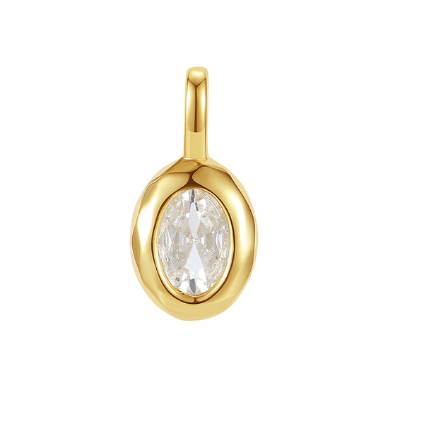 VFD0688 Oval CZ Charms