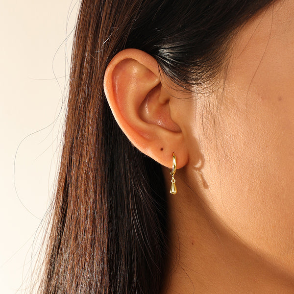 VFE0062 Waterdrop Dangle Hoop Earrings